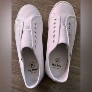 Hurley Women's Classic White Sneakers New Without Tags, Size 6.5